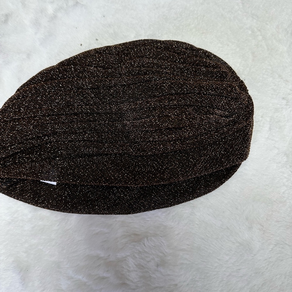 Brown Glittery Turban Headband